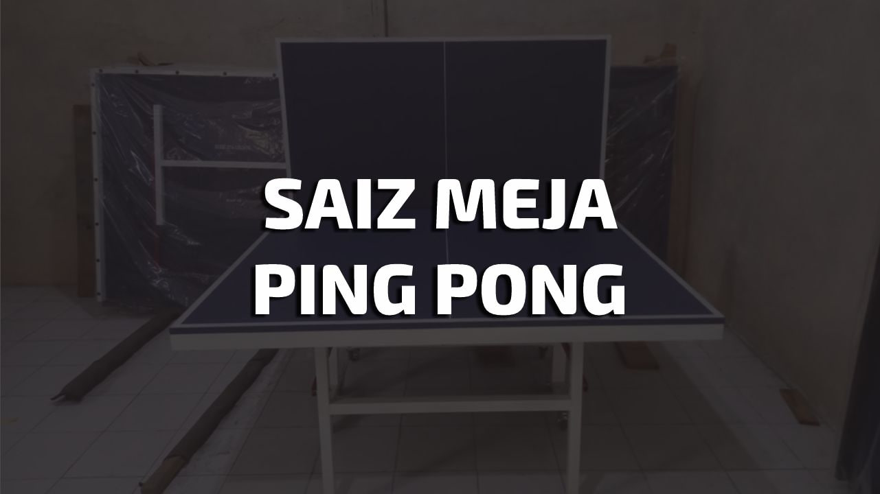 saiz meja ping pong