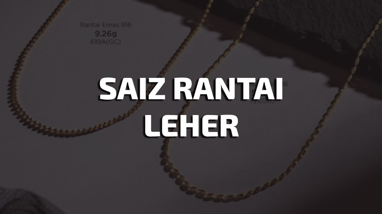 saiz rantai leher