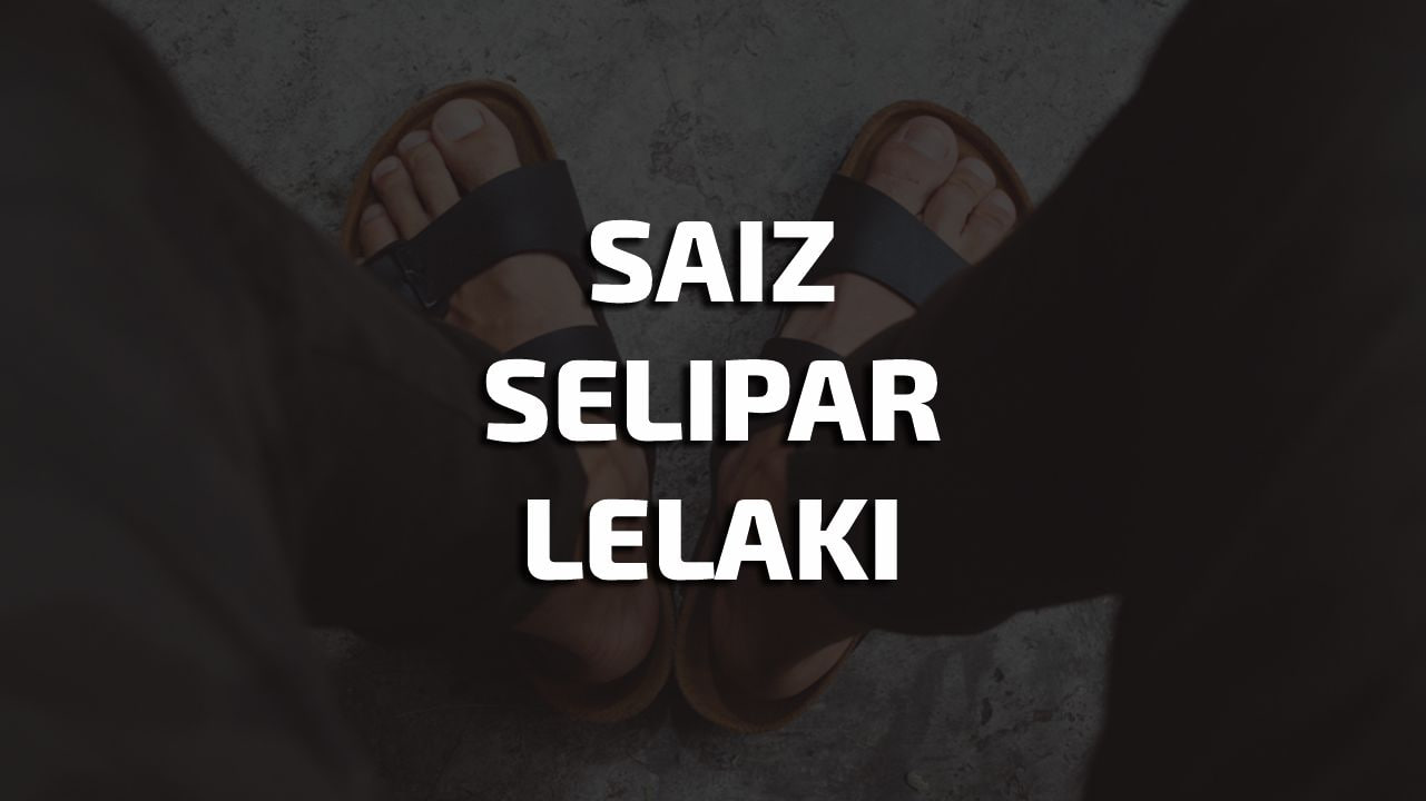 saiz selipar lelaki