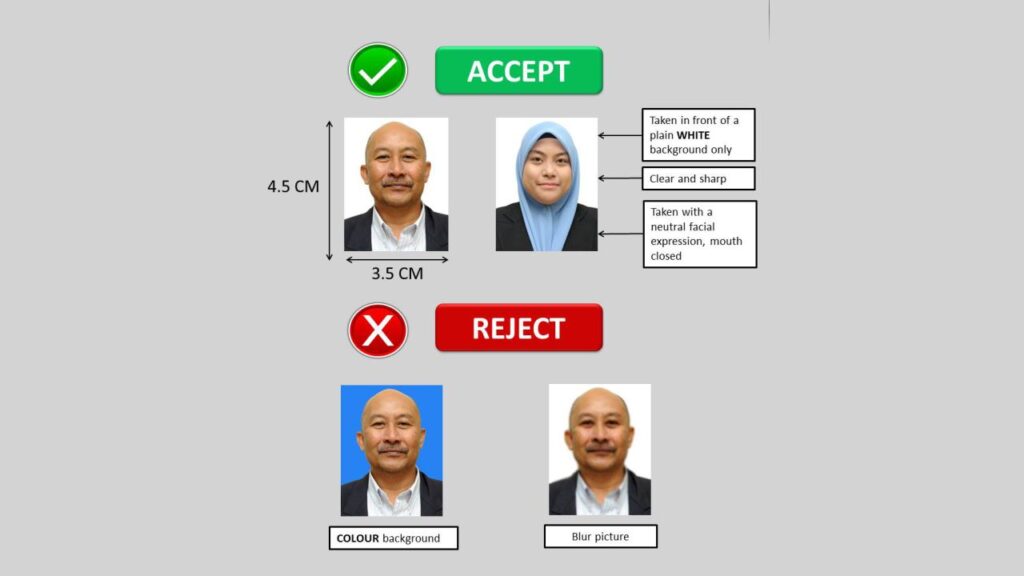 spesifikasi gambar passport di malaysia