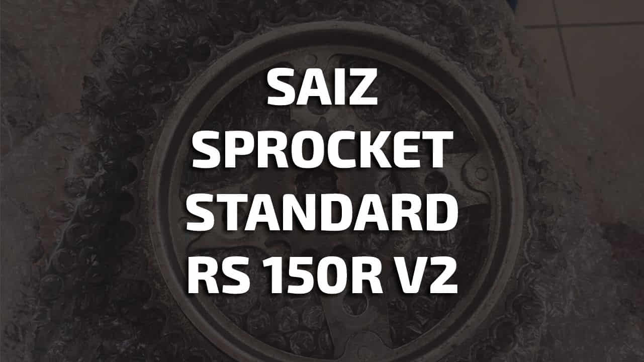 saiz sprocket standard rs 150 v2